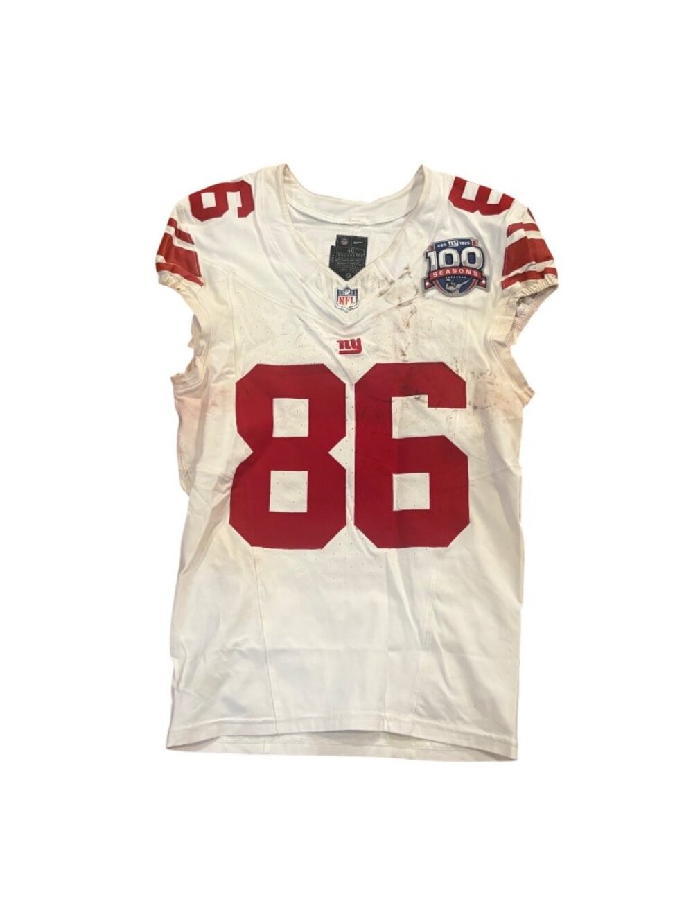 Game Worn 2024 Nike New York Giants Darius Slayton #86 NFL Jersey Photo Matched